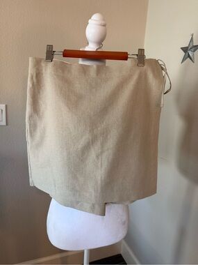 Jessica Simpson Beige Wrap Mini Skort